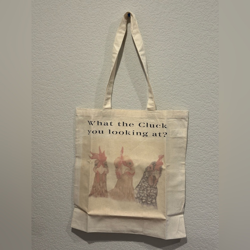 Custom Funny Chicken Tote Bag